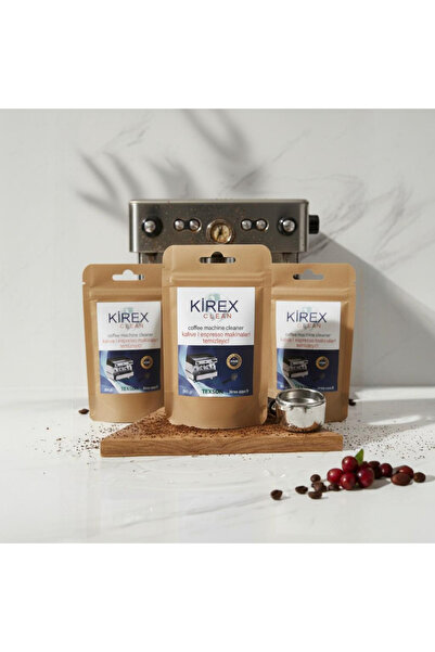KİREX Coffee & Espresso Machines Cleaning Powder 3 Bagsx20G – Natural Coffee ...