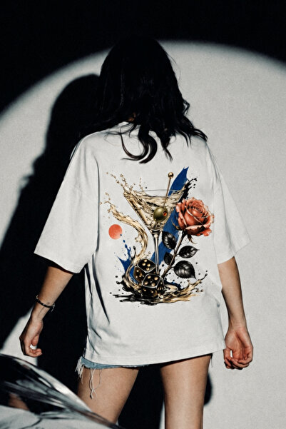 Noctilupus Official Noctilupus Roulette Bloom Oversize Unisex Baskılı T Shirt