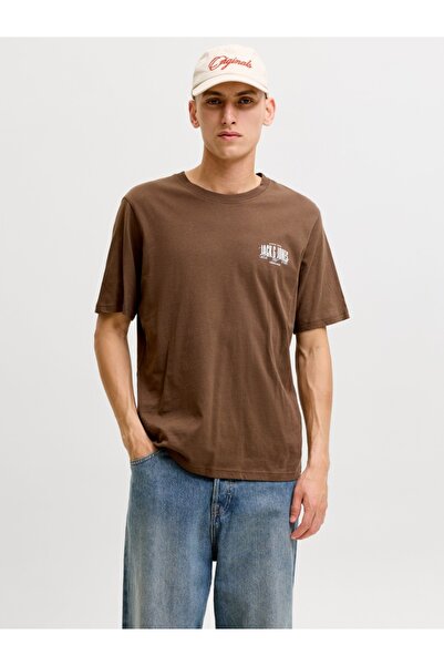 Jack & Jones Tricou bărbătesc cu guler rotund, din bumbac, croială normală, J...