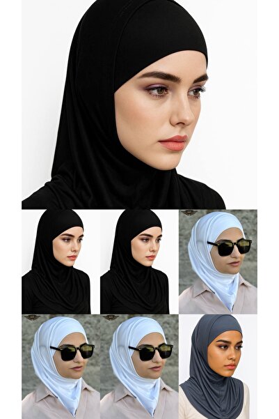 ALDAIYR 7 Hijab-uri, 2 piese, țesătură sendy