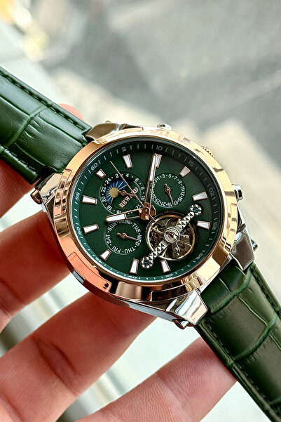 Reward Rd33013M Leather Cord Automatic Men Wrist Watch