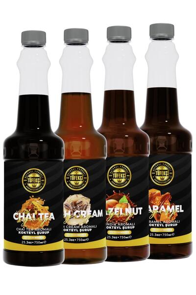 By Tüfekçi Chai Tea, Karamel, Irish Cream ve Fındık Aromalı Kahve ve Kokteyl ...