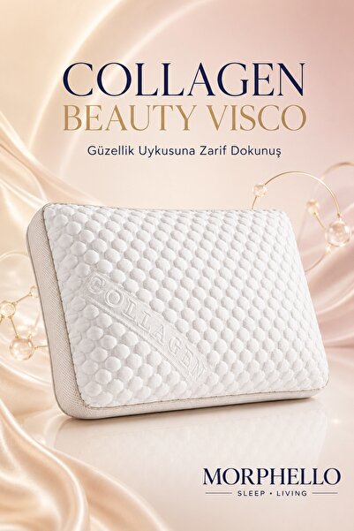 MORPHELLO Collagen Ortopedik Yastık 40*60 cm – Boyun Destekli Yıkanabilir Kıl...