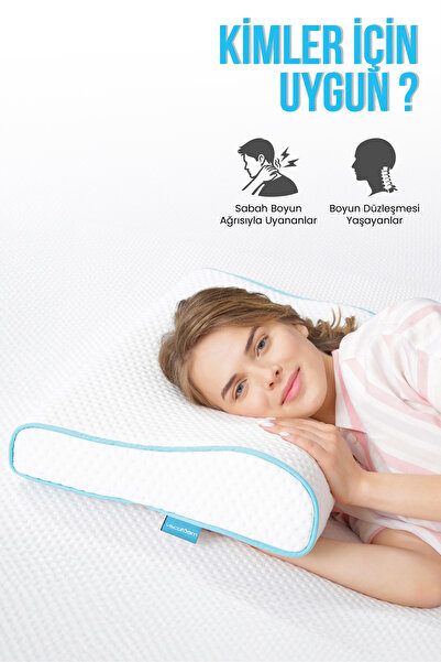 Viscofoam Boyun Destekli Ortopedik Yastık Visco Yastık - 57x37x10-7cm