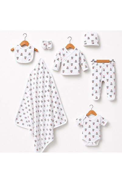 BYS BABY FASHION طقم قطني موسمي مكون من 7 قطع لحديثي الولادة من البنات والأول...