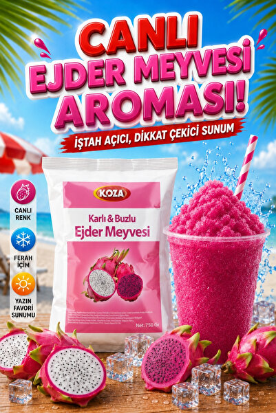 Koza Premium Selection Slush Makinesi Tozu Karlı Buzlu Buzlaş Ice Slush Toz K...