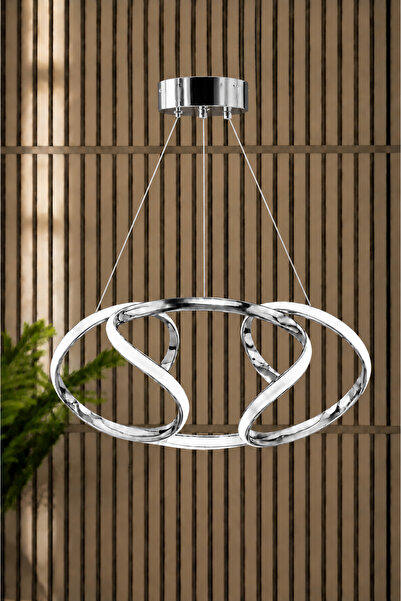 Luna Lighting Plato Model Şık Krom Kaplama Dekoratif Modern Oturma Odası Salo...