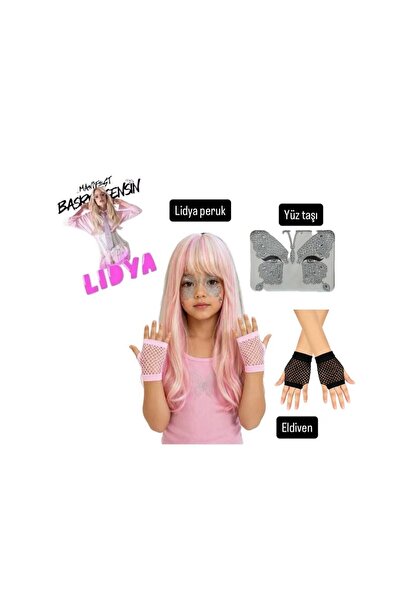 bemora kids Set de accesorii Manifest Lidya: perucă Lidya, păr roz-galben + p...