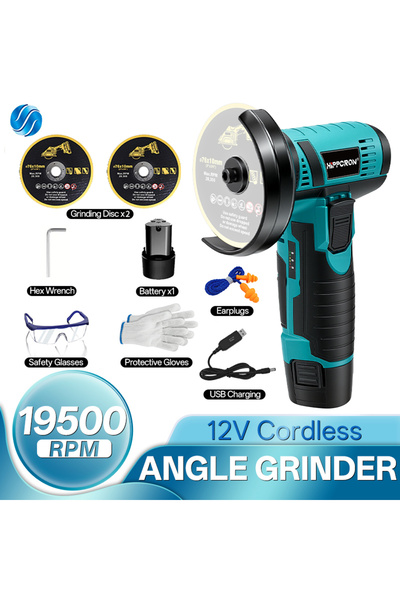 Choice Hippcron 12V Electric Portable Angle Grinder Cordless Polishing Mini C...