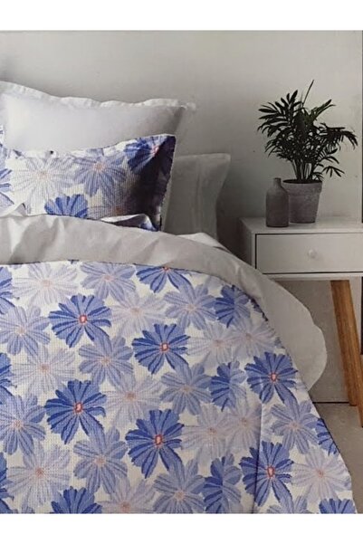 MILANO COLLECTION Set Lenjerie Pat Dublu 100% Bumbac 51209 C1 Light/Blue