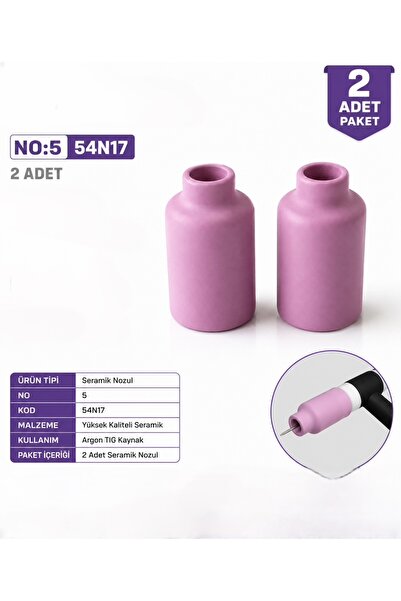 Zenweld Argon Seramik Nozul 5 No (2 Adet)