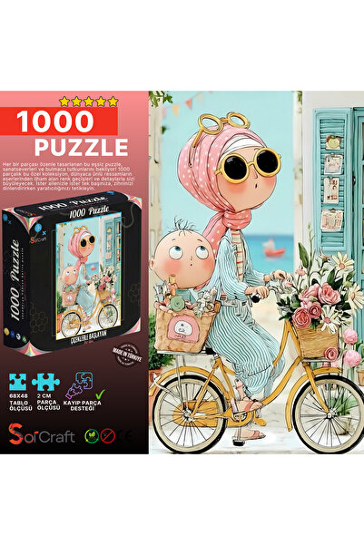 Soi Craft 1000 Parçaa Puzzle Çiçeklerle Başlayan Bir Gün #6566