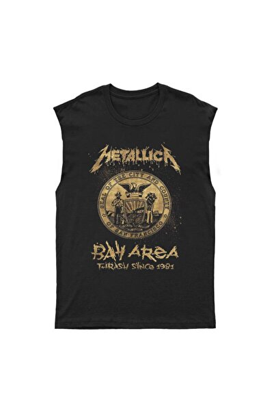 Adrift Metallica Kesik Kol Tişört Kolsuz T-shirt Bkt5673