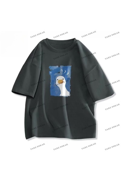 Adrift Y2K Unisex Harajuka Anime Retro Kawai Kuromi T-shirt Kod-Mavi-Etiket: ...