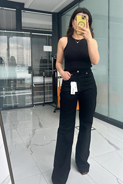 Büşra Ayhan Palazzo Jean Pants High Waist