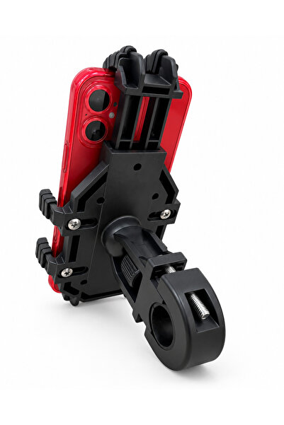 güvenlisepet ARS-110 Motosiklet Bisiklet Telefon Tutucu 8 Noktalı 360° E-Scooter Uyumlu Gidon Bağlantılı
