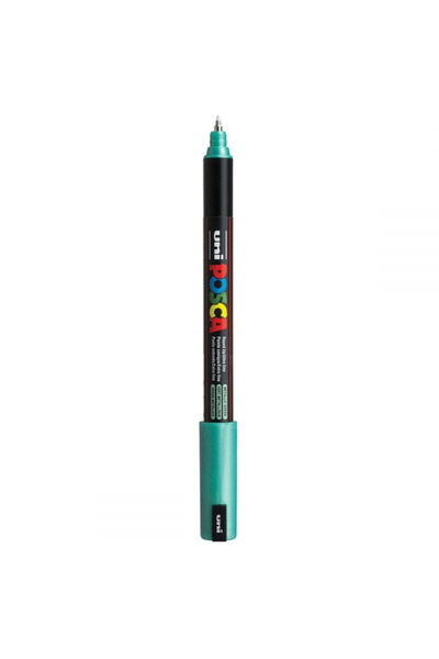 POSCA Marker UNI Posca, 0.7 mm, varf fin metalic, Verde
