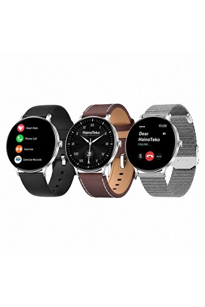 Genel Markalar HainoTeko-27 Waterproof Akıllı Saat AMOLED Ekran Bluetooth Ara...
