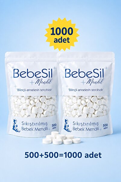 BebeSil Sıkıştırılmış Bebek Mendili 1000 ADET
