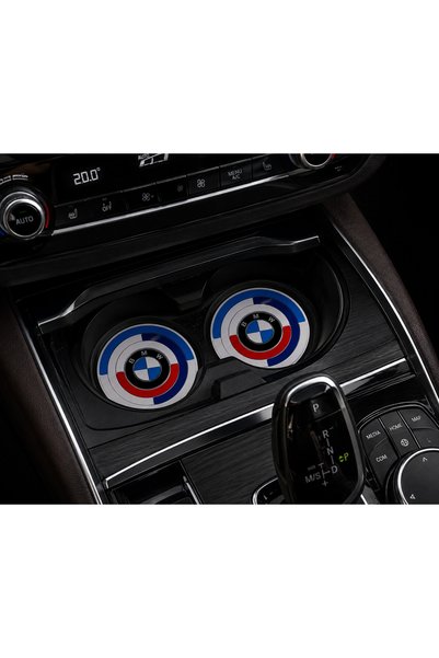 RoseTR Bmw Cup Coaster E46 E60 E90 E92 F Series Cup Holder White New with Logo