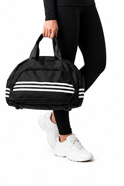 ModaAhsa Unisex Siyah Seyahat Fitness Ve Spor Çantası 45 Cm