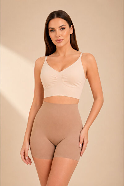 form time laser boxer corset Kadın Lazer Kesim Dikişsiz Boxer Korse Toparlayı...