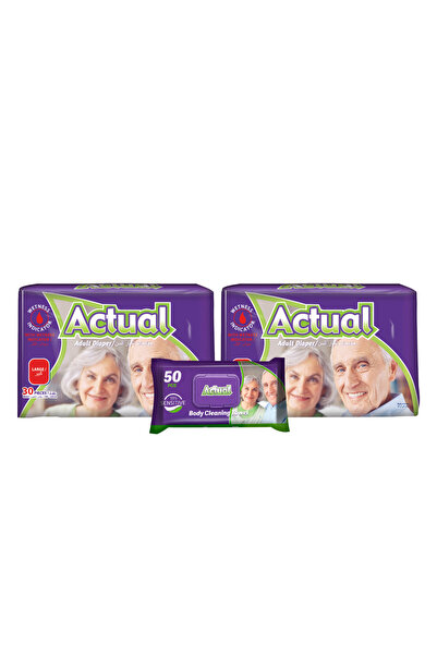 ACTUAL 2x Scutece pentru adulți L - 30 bucăți