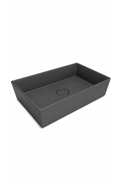 Bocchi VESSEL DİKDÖRTGEN LAVABO 56X38 CM -MAT ANTRASİT (1172-020-0125)