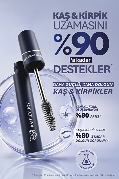 ASHLEY JOY Keratin Ve Biotin Içeren Besleyici Uzatıcı Doğal Bakım Kaş Kirpik ...