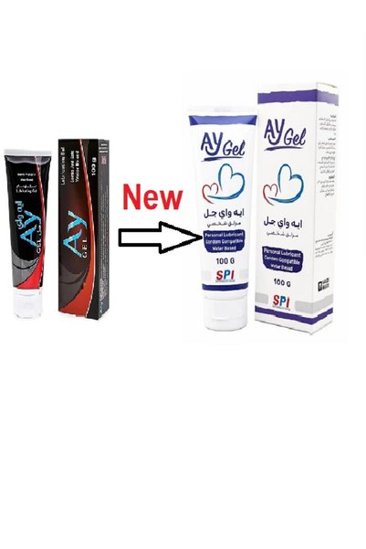 Ay Two bottles of lubricant gel, general moisturizer, water-based, water-soluble, 2*100g
