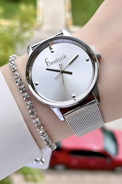 Freelook Silver Color 38 mm Women Wrist Watch Fliste19