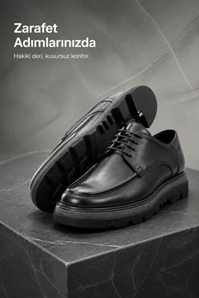 PATRICK CASSA Men's Genuine Leather Classic Casual Shoes
