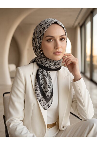 Vissona %100 Saf İpek Şal İnce Saten Vual Dokuma %100 Fresh İpek 90x210 Şal