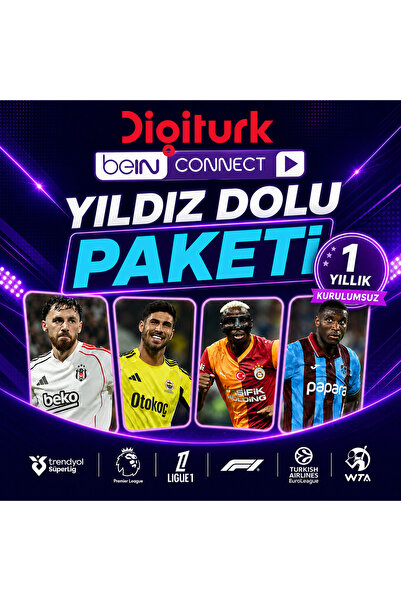 DIGITURK 1 Yıllık Sporun Yıldızı Paketi Kurulumsuz (Web,Cep,Tablet,Smart Andr...