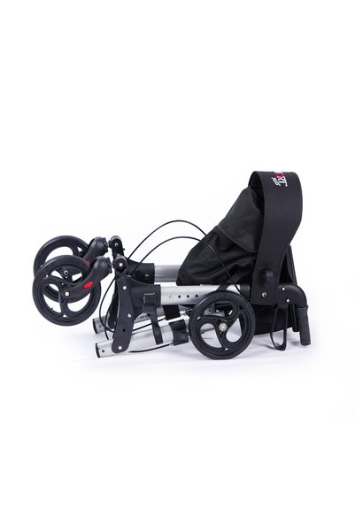 Comfort Plus Rollator Alüminyum Oturaklı Yürüteç Katlanır Sırt Desteği Frenli...