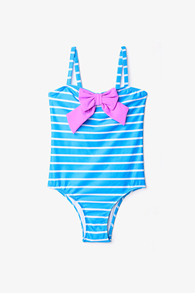 Penti Kız Çocuk Marine Bow Tie Çok Renkli Mayo