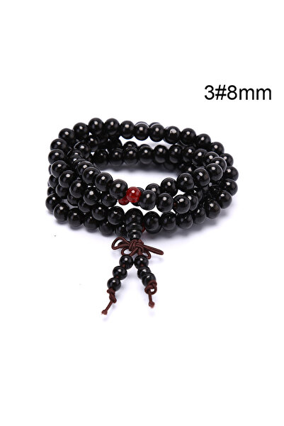 Choice 38mm 6/8mm Natural Sandalwood Buddhist Buddha Meditation Beads Bracele...