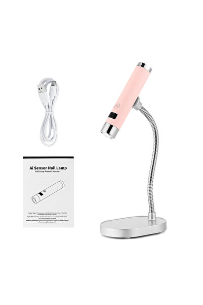 Choice1 Pink Portable Nail Dryer Light Nail Lamp Rechargeable Gel Nails Lamp ...