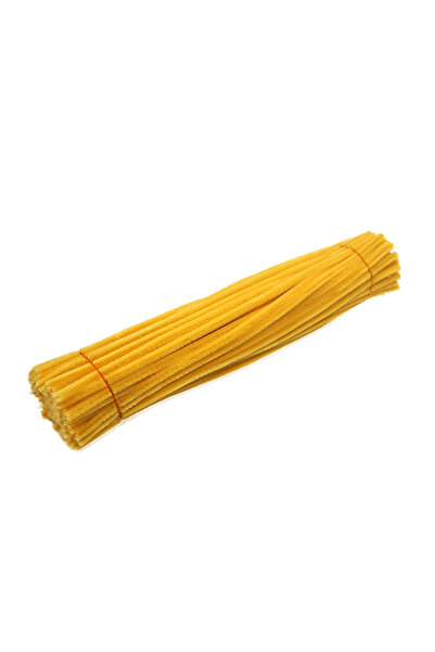 Choice4 Deep yellow 100Pcs Pipe Cleaners Craft,Chenille Stem Fuzzy Sticks Cra...