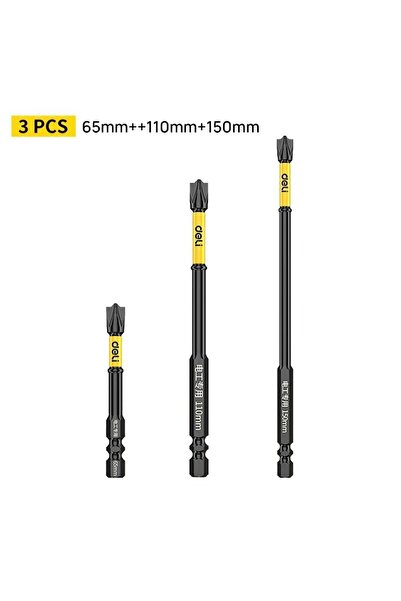 Choice Deli 65 110 150mm Non-slip Cross Screwdriver Set Magnetic Batch Head M...
