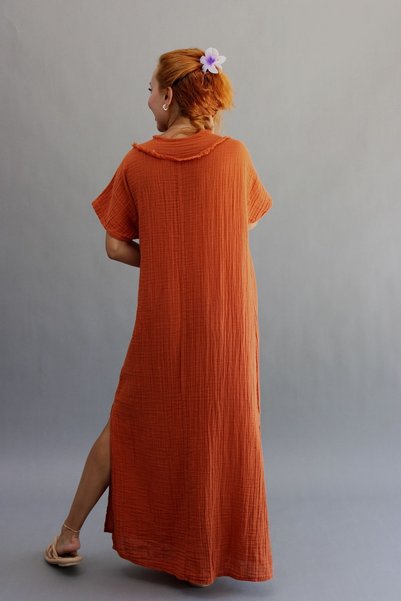 ASC SUN Muslin V-Neck Dress