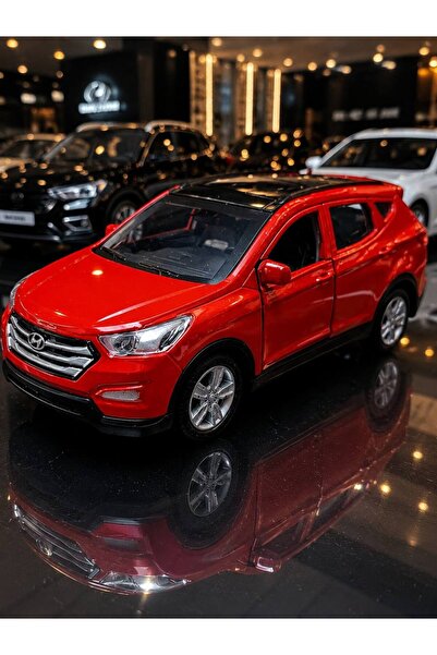 farddad Kırmızı Hyundai Santa Fe Metal Oyuncak Araba, Çek Bırak Mekanizmalı, ...