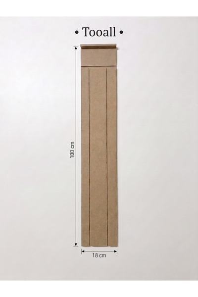 Tooall Dekoratif Duvar Paneli ( 18 X 100 Cm ) Boyanabilir Ahşap 6 Mm Ham Mdf ...