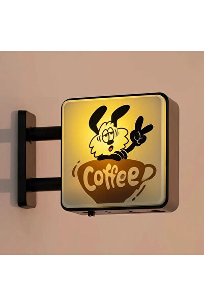 choice2 B Retro Coffee Corner Creative Atmosphere Light Sign Fridge Magnet Ma...