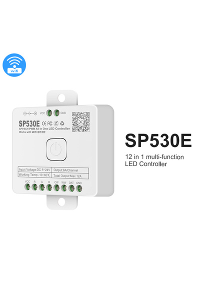 Choice7 وحدة تحكم SP530E متعددة الوظائف للتحكم في إضاءة LED مع واي فاي وأليكس...