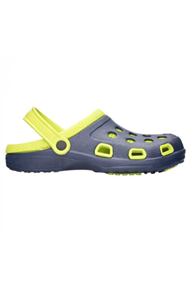 ardon EVA clogs with heel strap and perforations, MARINE, navy blue-green color