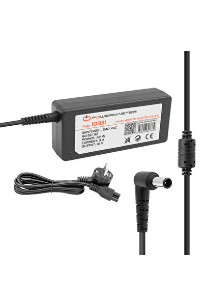 Powermaster PM-10931 14 Volt - 3 Amper 6.5*4.4 Mm Uçlu Plastik Kasa Masaüstü ...