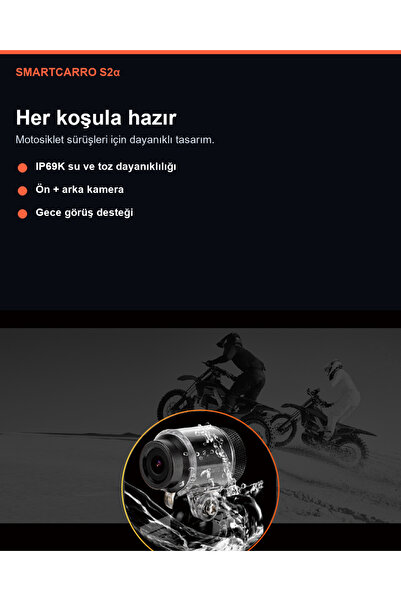 s2a Motosiklet güvenli sürüş kamerası