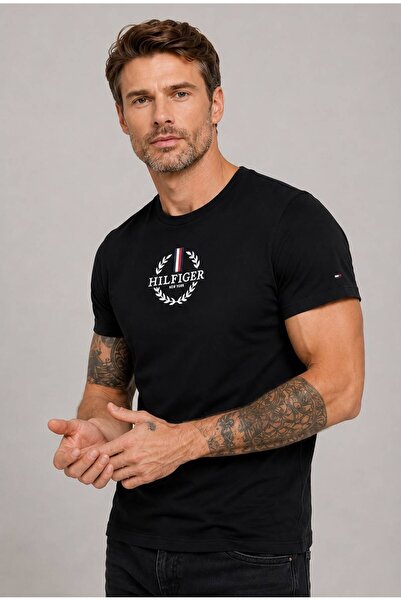 Tommy Hilfiger Erkek Siyah Tshirt