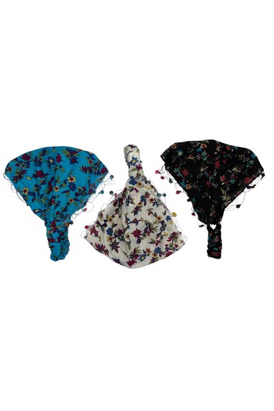 artıbir bodrum Bandana Paraşüt Model Lastikli 3 Lü Set